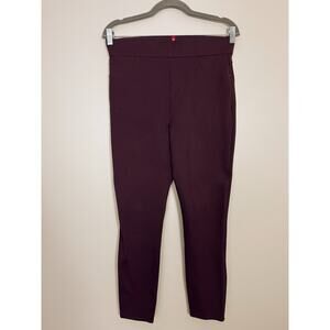 SPANX Ponte Perfect Leggings Pants Burgandy Size Large